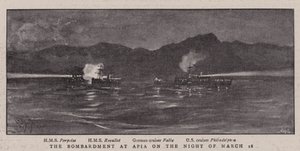 The Bombardment at Apia on the Night of 16 March
